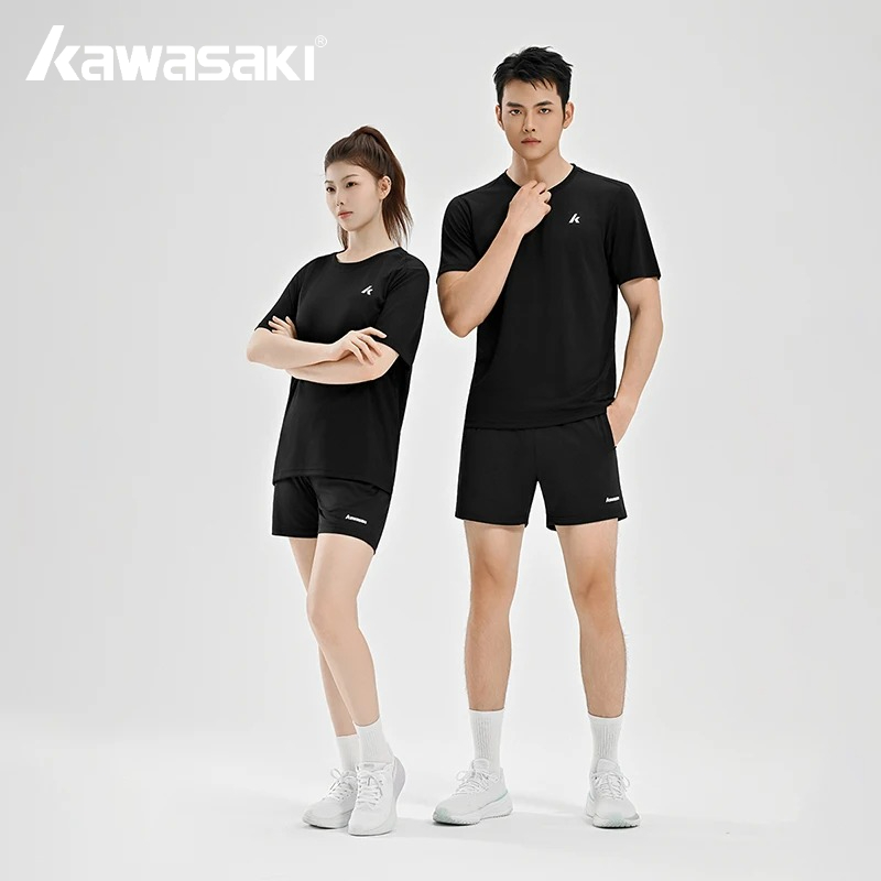 Badminton Emoji - Kawasaki Men Couples Badminton Sets Short-sleeved