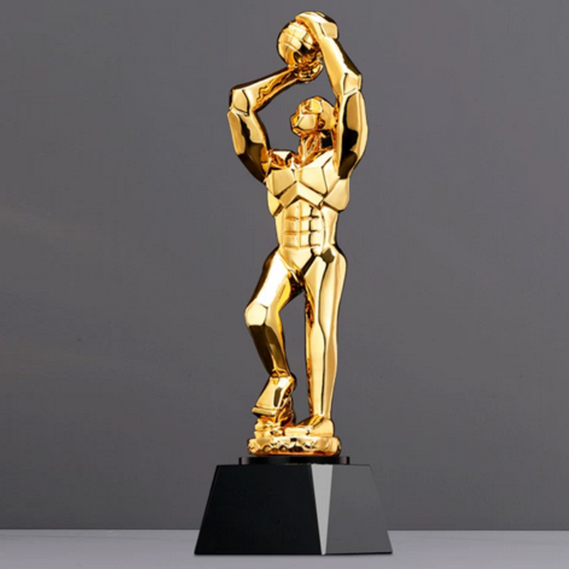 Customized Resin Trophy For Vo - Badminton Europe ulasan dan harga