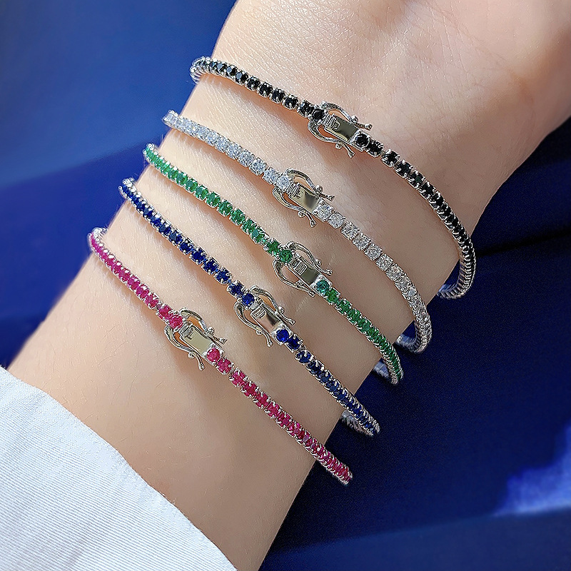 S925 sterling silver bracelet, - Badminton Europe ulasan dan harga