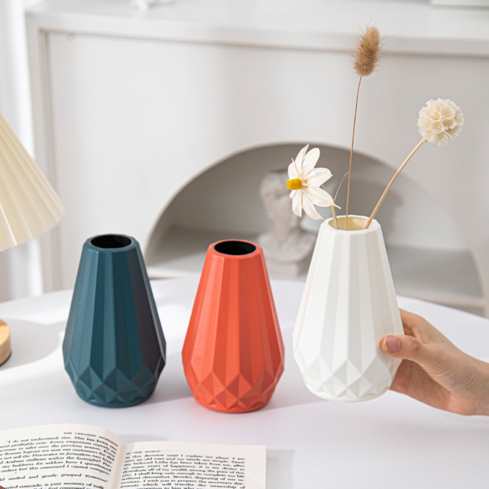 Plastic Flower Vase New Diamon - Badminton Live ulasan dan harga