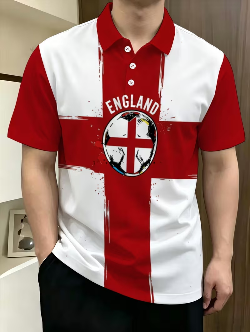 England Flag Pattern Soccer Je - Badminton England ulasan dan harga