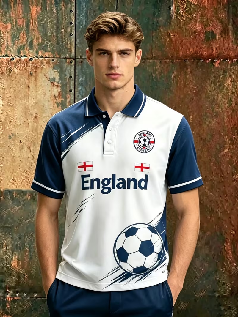 England Flag Pattern Soccer Je - Badminton England ulasan dan harga